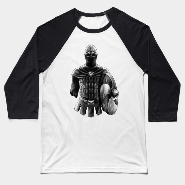 Varangian Vanguard: The Fierce Byzantine Elite Viking Guard Baseball T-Shirt by Holymayo Tee